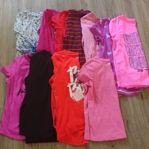11 Girls Shirts Bundle - Size 10/12